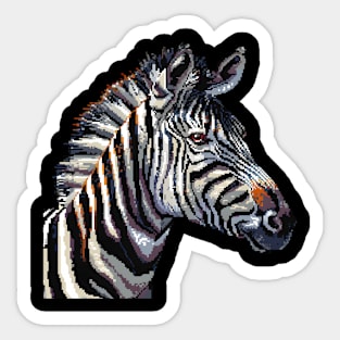 16-Bit Zebra Sticker